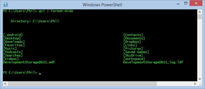 Image of PowerShell Dark Theme